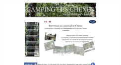 Desktop Screenshot of campingleschenes.fr