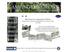 Tablet Screenshot of campingleschenes.fr